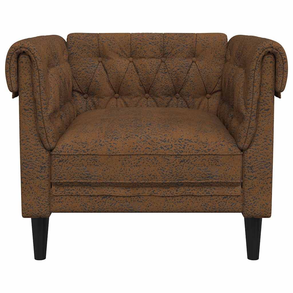 Chesterfield Sofa Chair Other Brown 78.5 x 74.5 x 74.5 cm